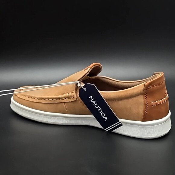 Nautica Derwin Tan Smooth Slip-On Loafers Men\'s Size 8 main image 4